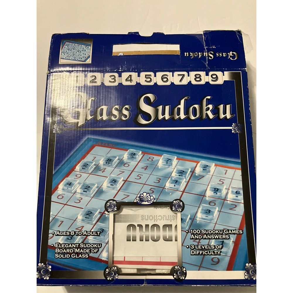 Pre-owned Glass Sudoku Board‎ Game Open Box No Missing Piece